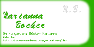 marianna bocker business card